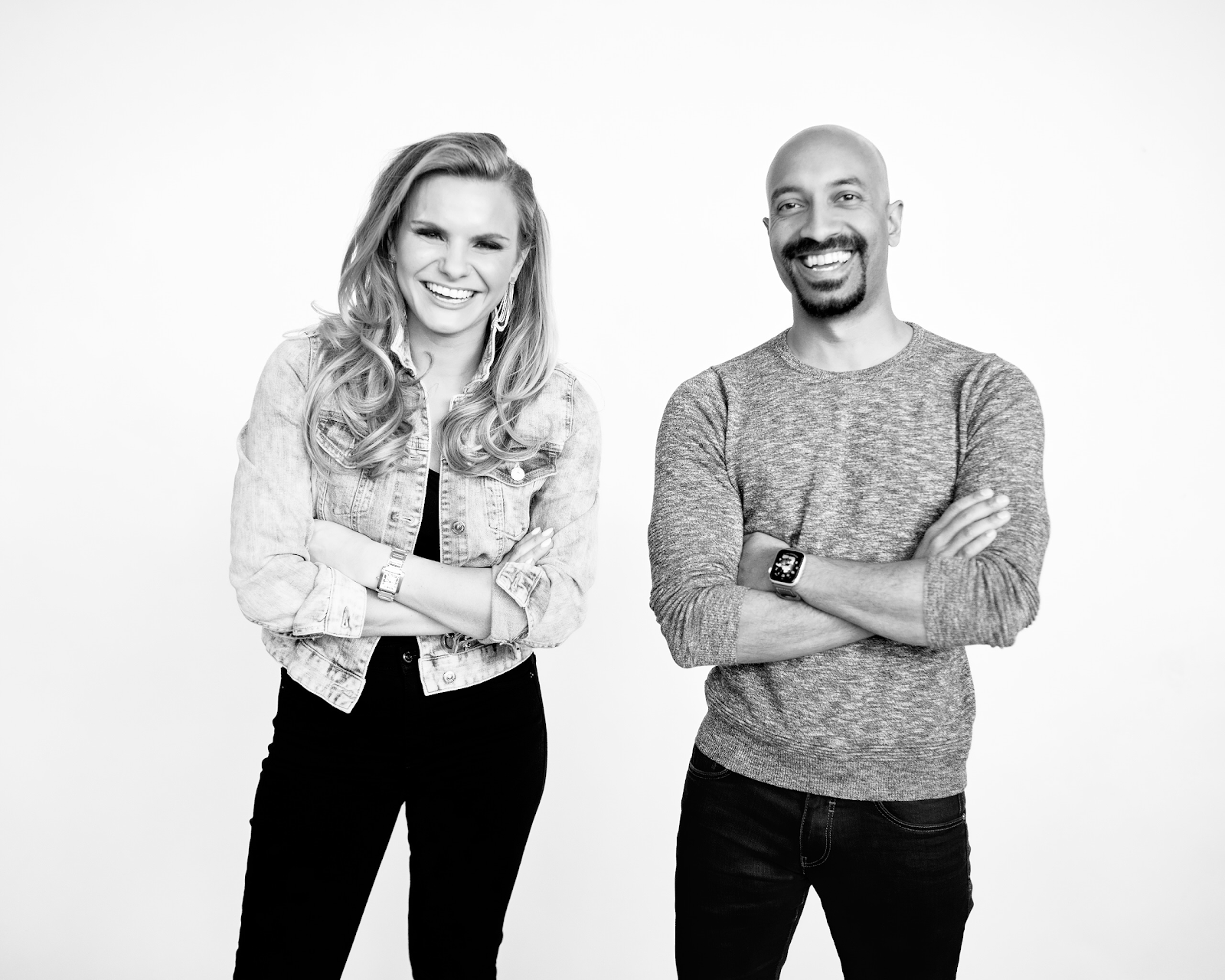 Michele Romanow and Andrew D'Souza of Clearbanc