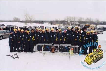 Engineering students that competed in the Great Northern Concrete Toboggan Race