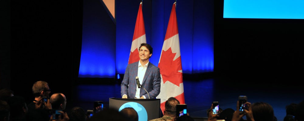 Prime Minister Justin Trudeau at Hack the North Opening