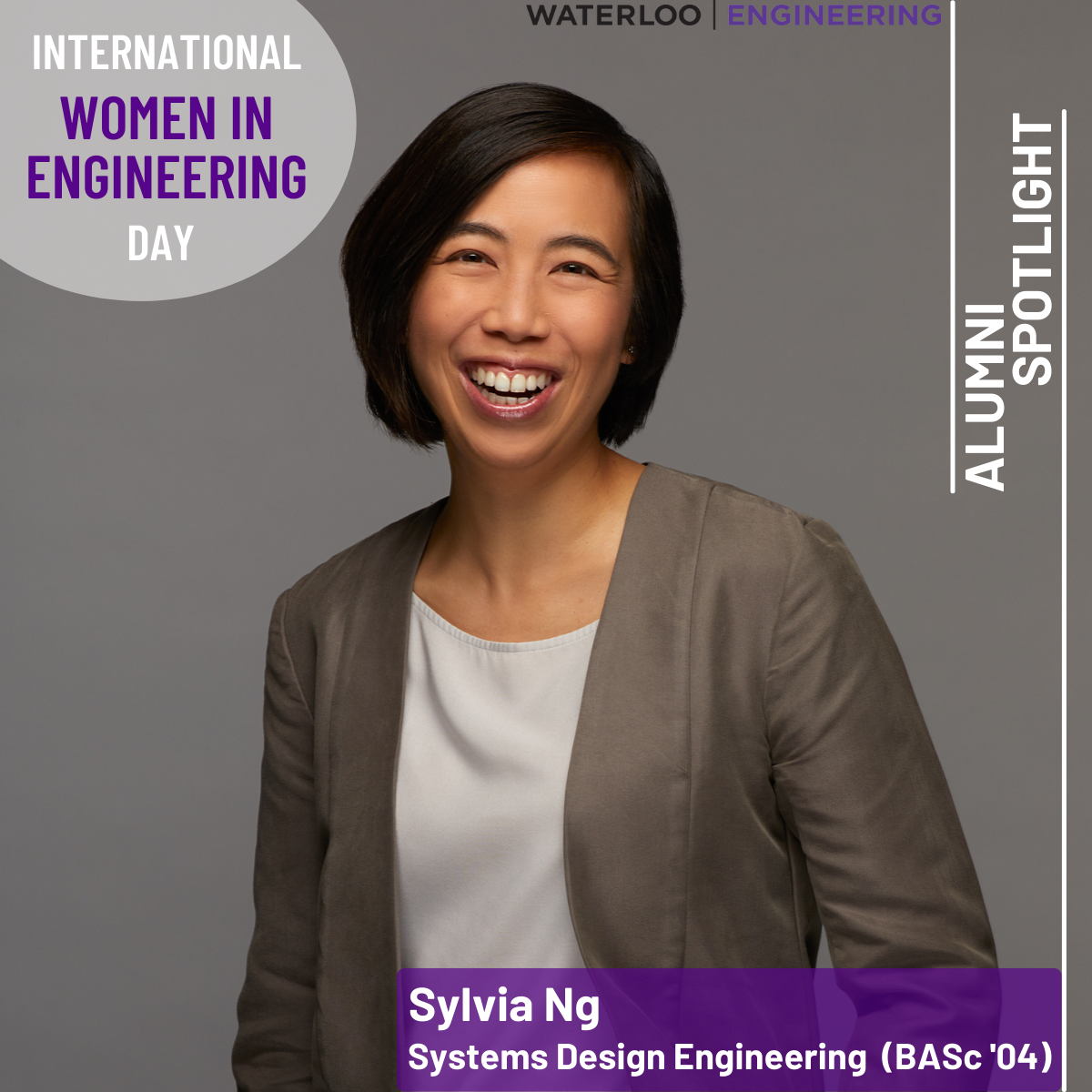 Sylvia Ng Systems Design Engineering Alumnus