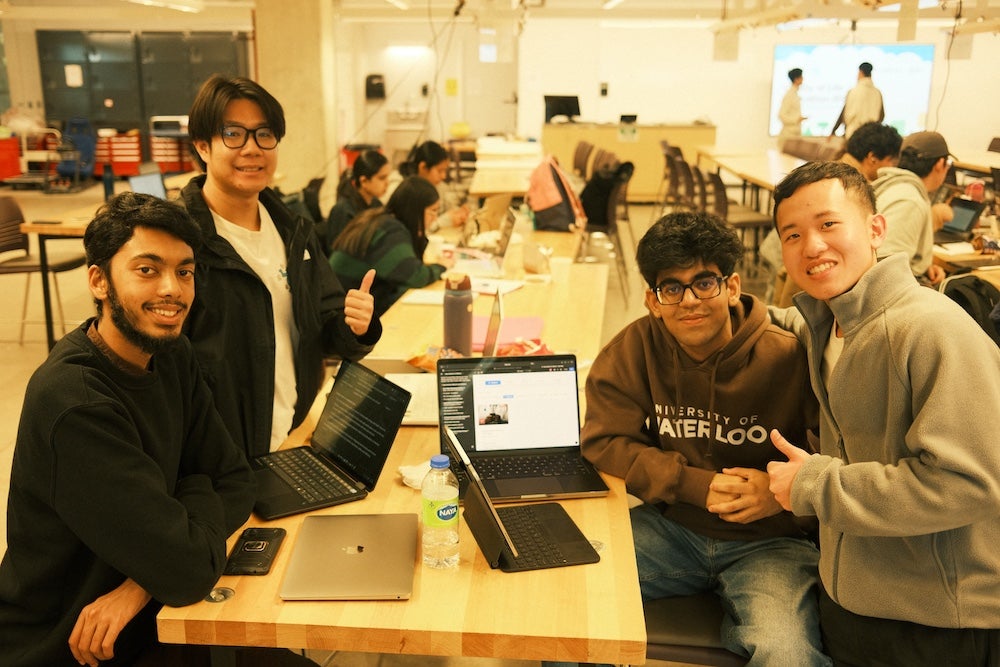 Students working on a project