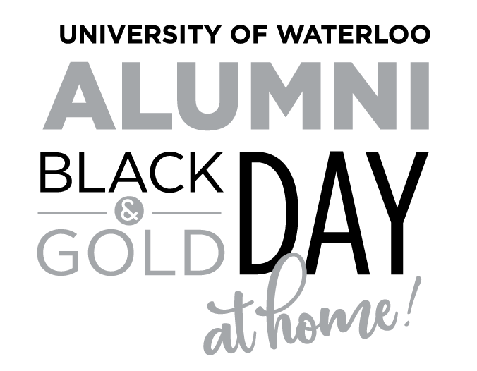 UWaterloo Alumni Black & Gold Day at Home logo