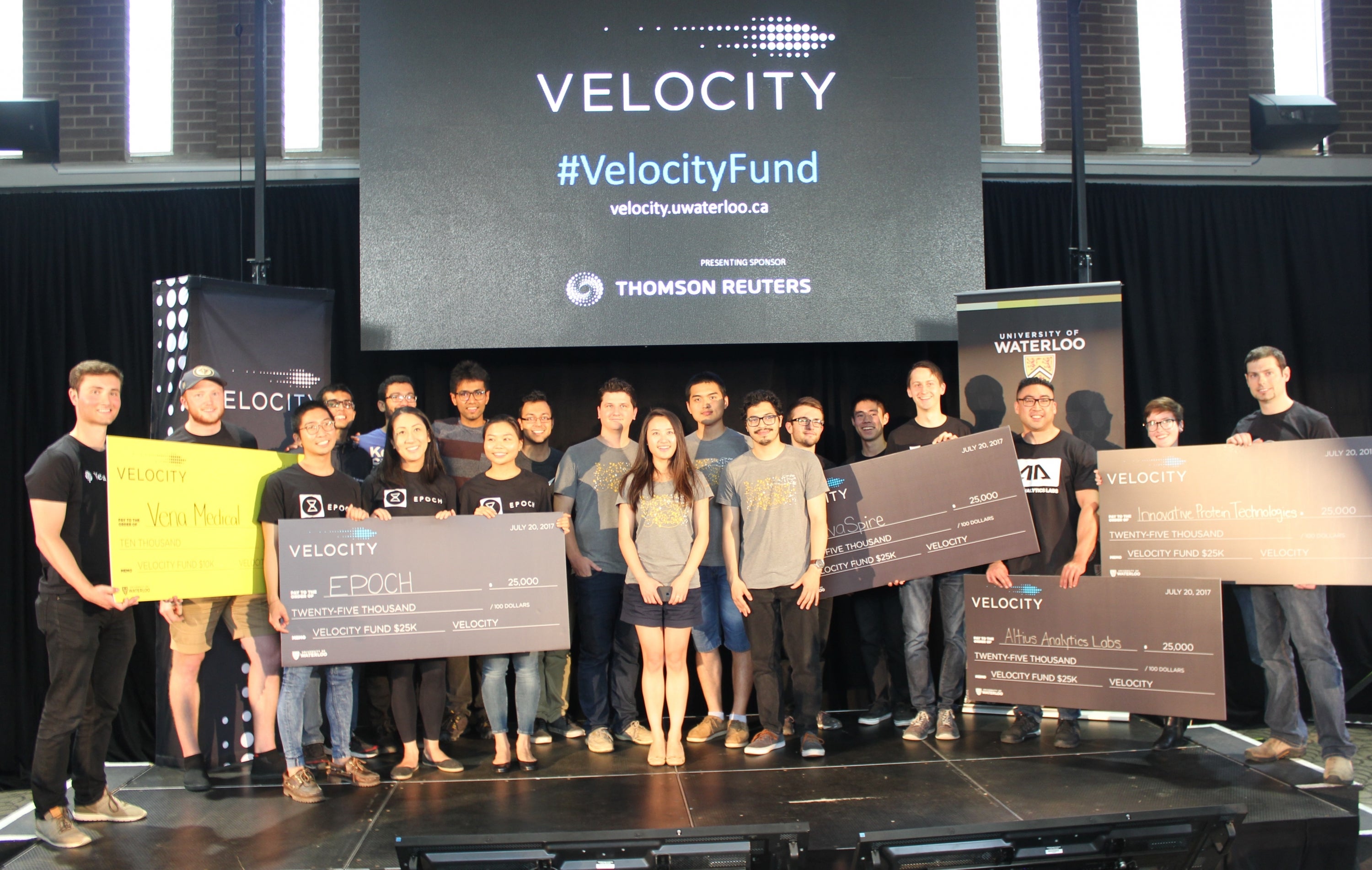 Winners at the Velocity Fund Finals