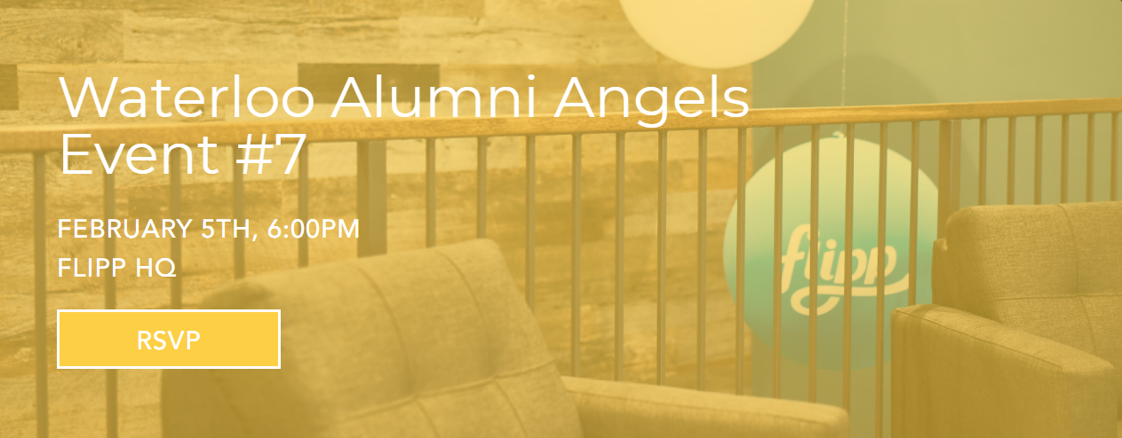 Waterloo Alumni Angels - event #7 banner