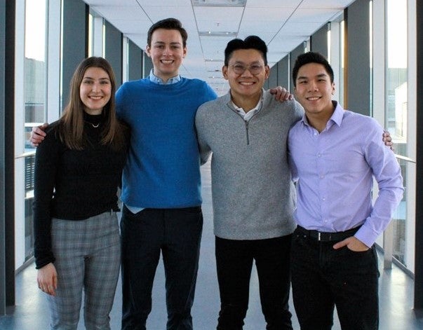 Pictured Left to right: Samantha Kerry (3A Architectural Engineering), Matthew Van Bakel (3B Planning), Kyson Vi (4B Accounting and Financial Management), and Nathan Lee (3A Civil Engineering)