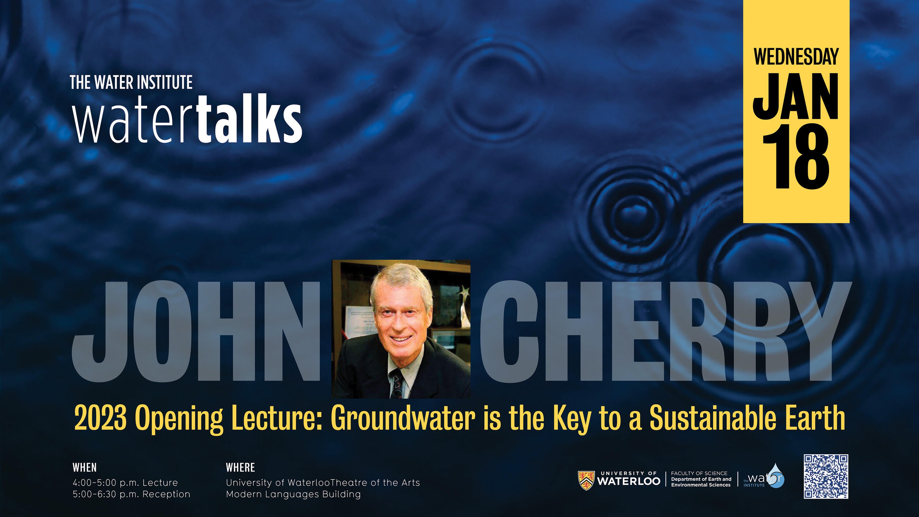 WaterTalk | John Cherry: Groundwater is the Key to a Sustainable Earth