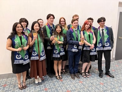 A group of student pose at this year's Canadian Engineering Competition