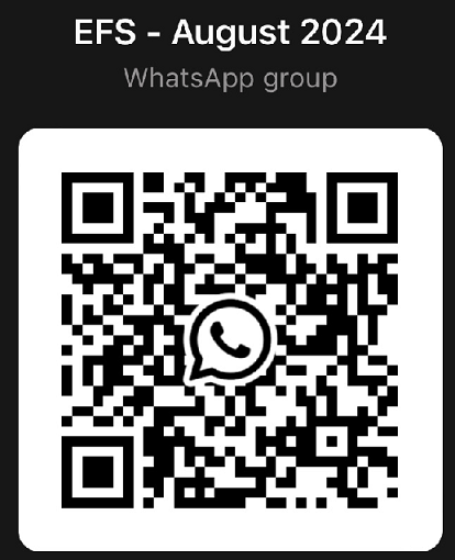 August 2024 EFS WhatsApp QR code