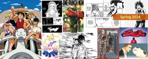 Collage of images related to manga.