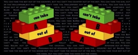 Rhetoricon Conference images: Building Blocks with words on them.