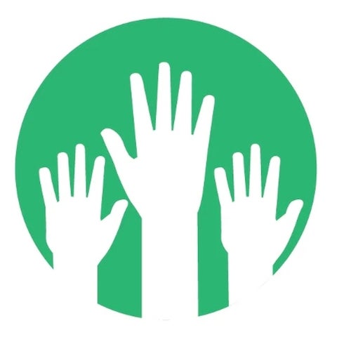 Icon of hands up.