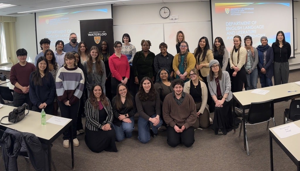 Group photo of the 2026 English award winners.