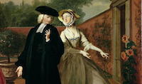 eighteenth-century man and woman.