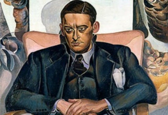 Painting of T. S. Eliot.