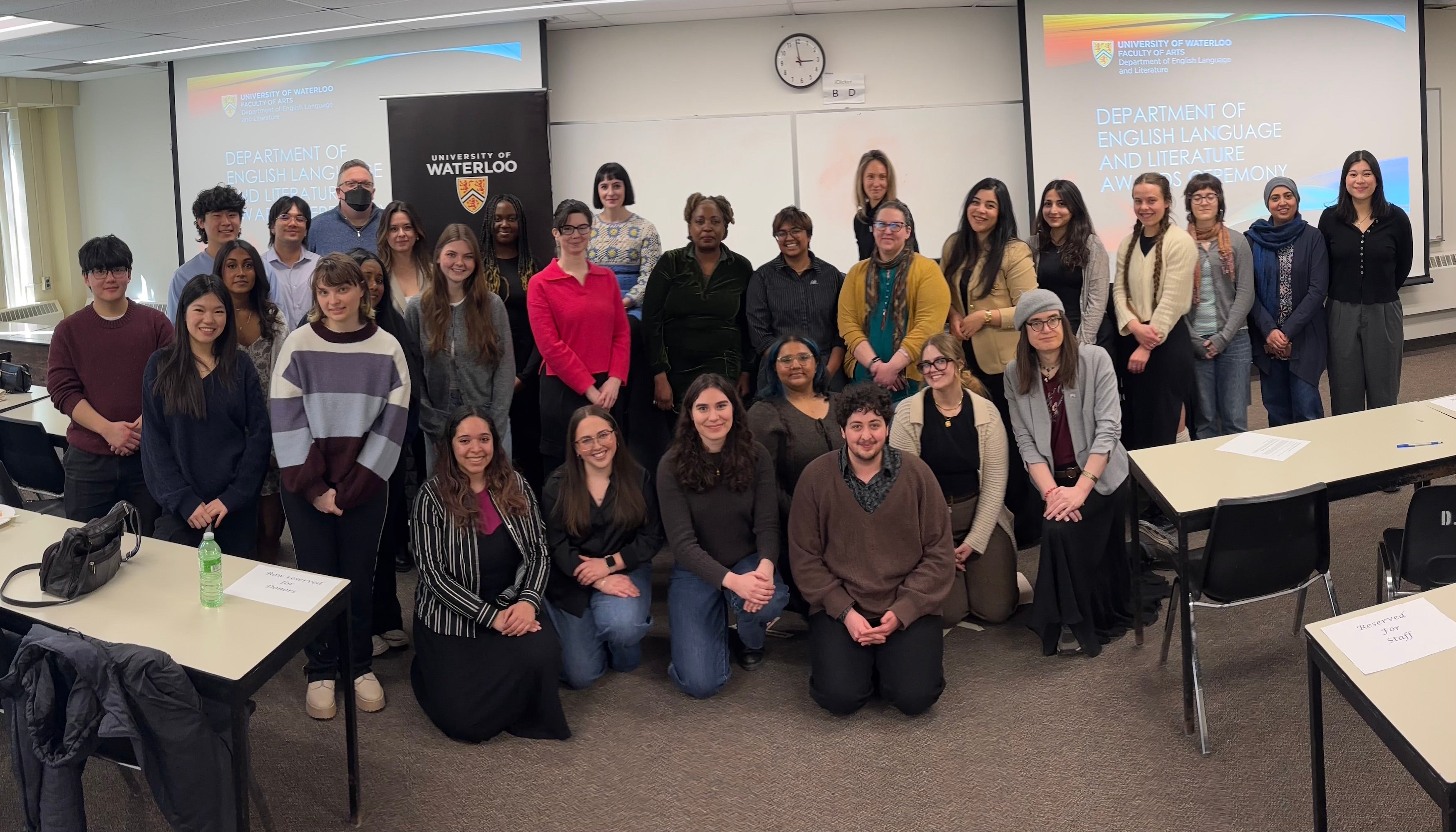 The winners of the 2025-2026 English Awards.