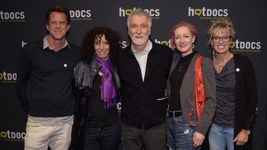 Photo of Aimee Morrison and others at Hot Docs premiere.