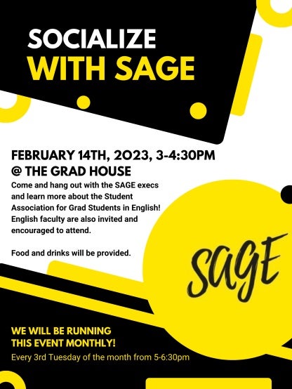Socialize with SAGE poster