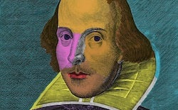 Painting of William Shakespeare by Andy Warhol.