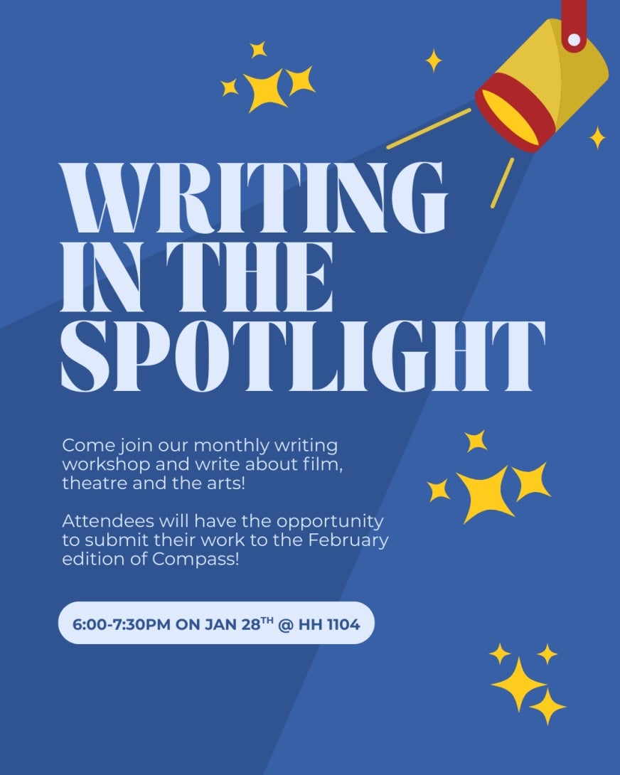 Writing in the Spotlight Poster - information on webpage.