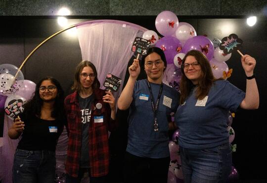 FemPhys Members at International Women's Day event