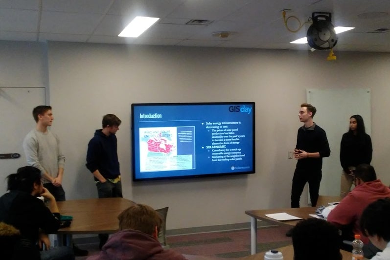 GP481 students presenting their project