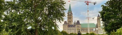 Canada's Parliament building viewed from the west