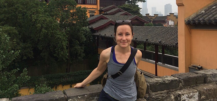 Beth Timmers in China