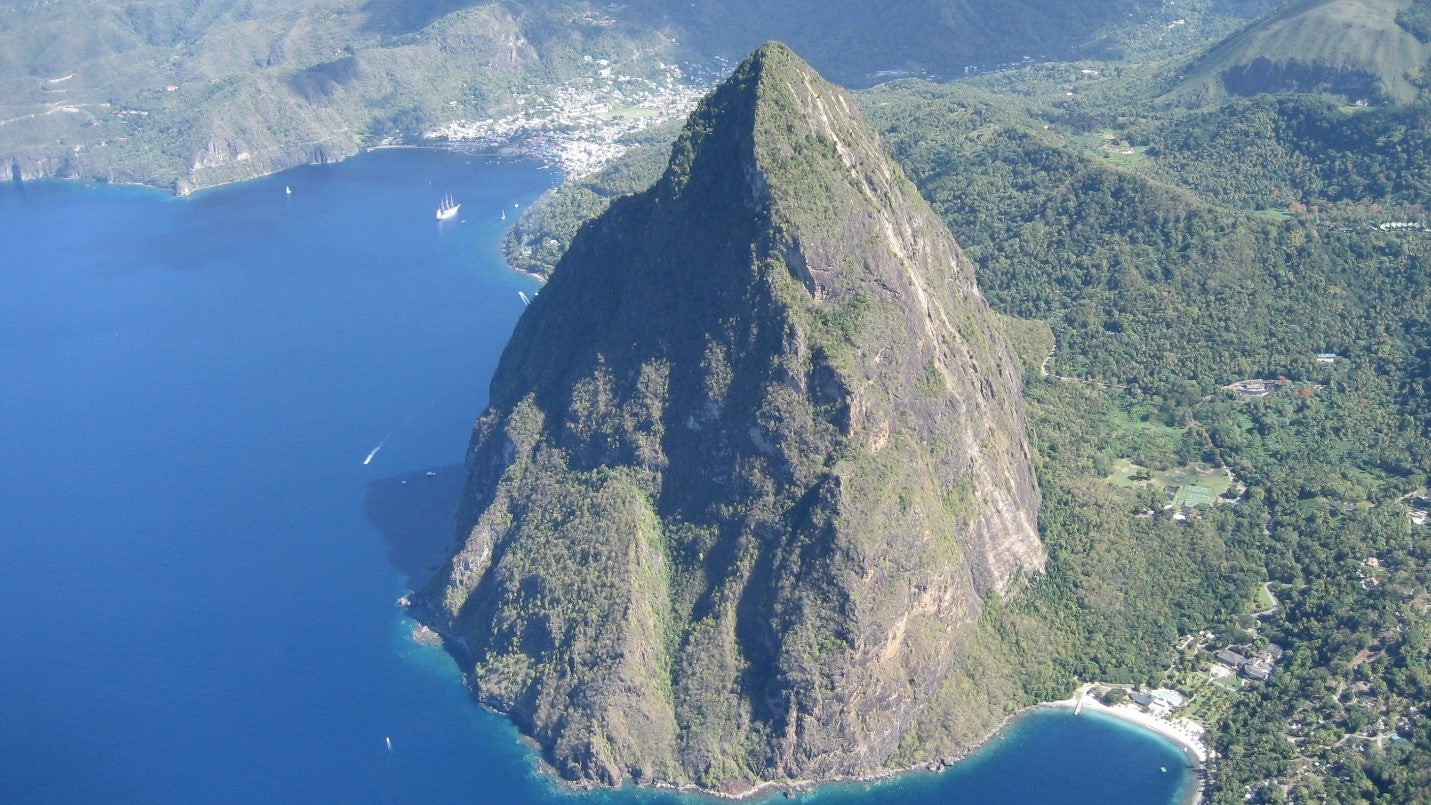 St. Lucia, site of alumnus Lisa Hansen’s Master’s thesis on tropical dry forests