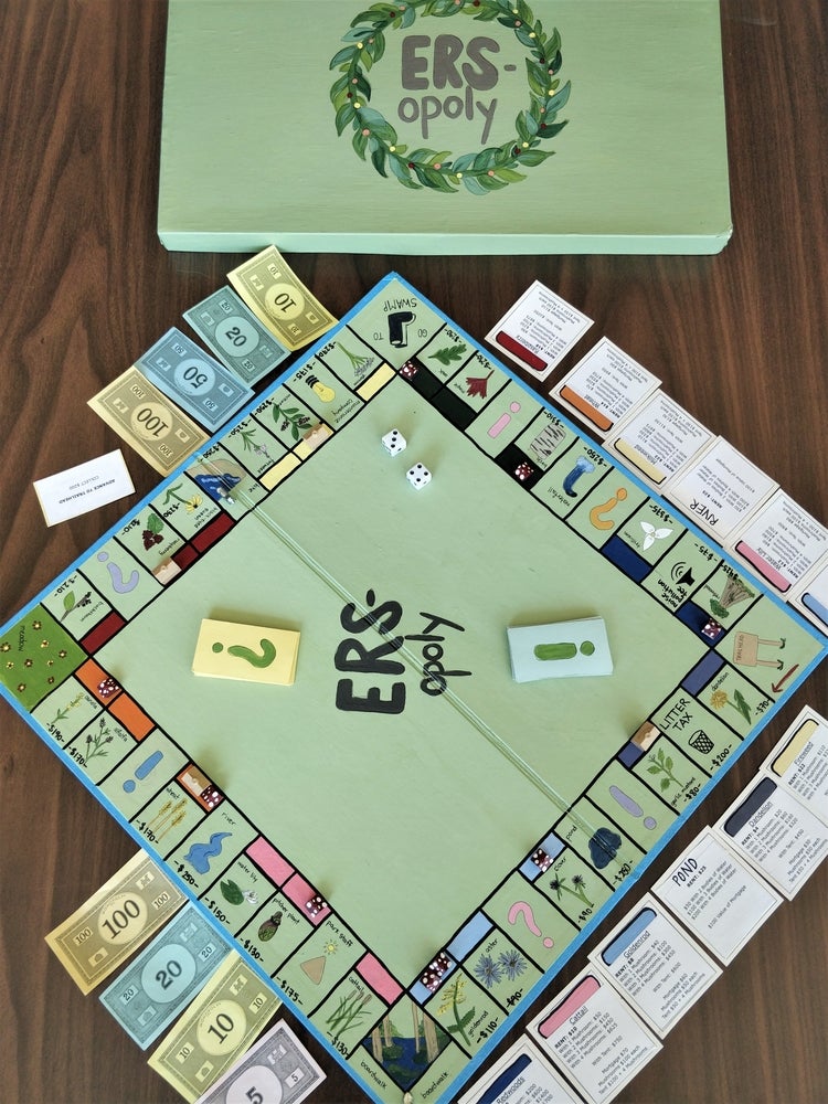 ERS-opolgy game board and box