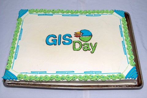 GIS Day cake.