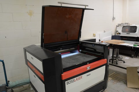 BOSS LS-2436 laser cutter.