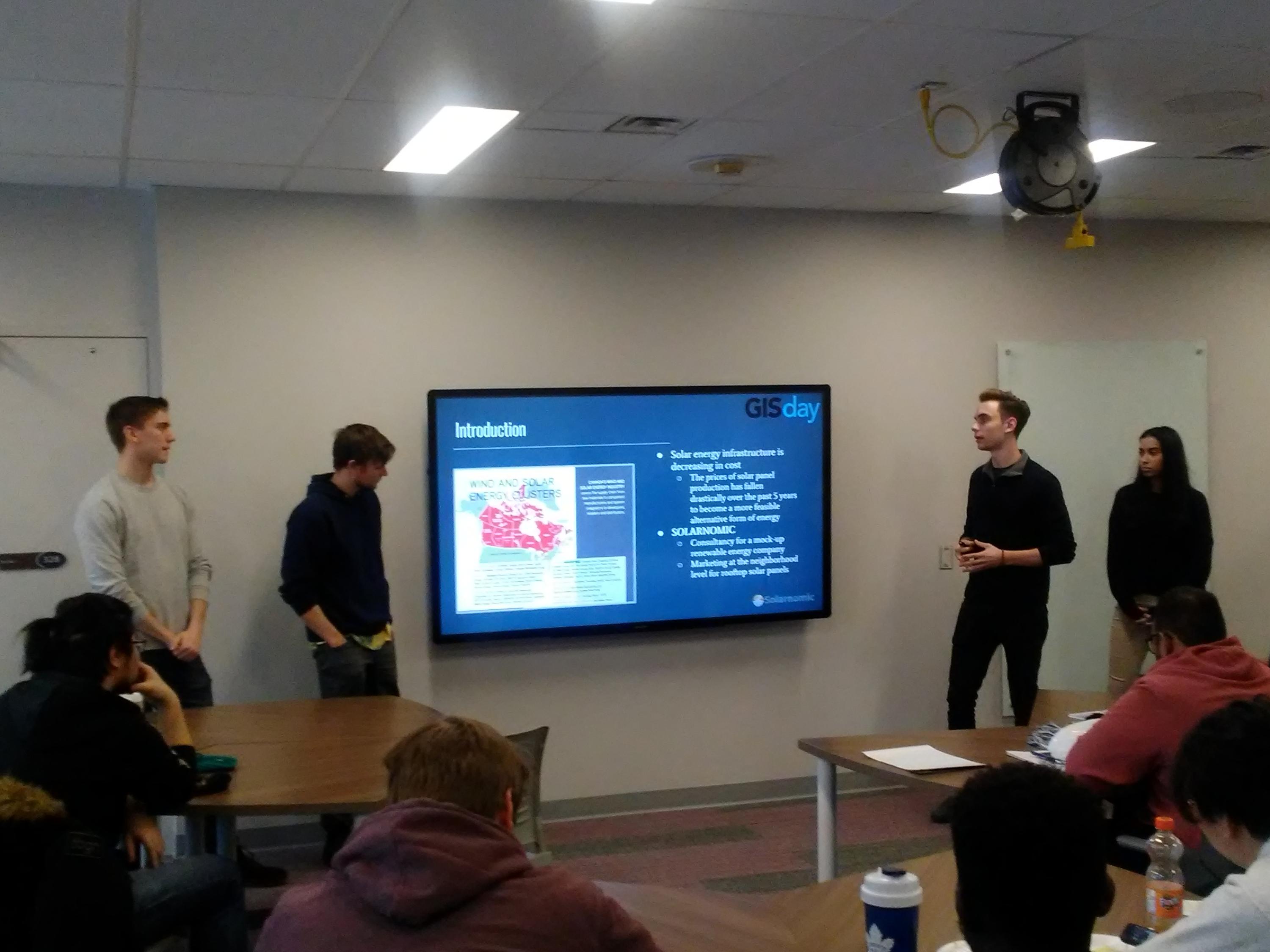 GP481 students presenting their project