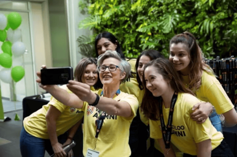 Dheana Ramsay and students