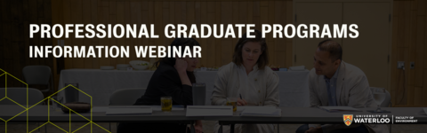 Students sitting at a table: professional graduate programs information webinar