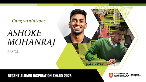 Recipient of recent alumni inspiration award 2025