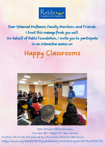 Happy Classrooms poster 