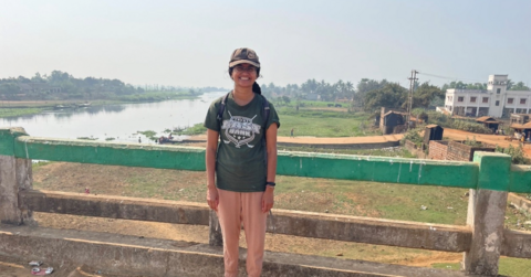 Natasha Serrao in Chilika Lagoon.