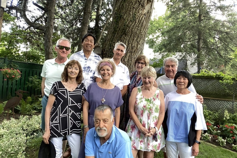 Waterloo Man-Environment class of 1976, 2021 Backyard reunion in Toronto