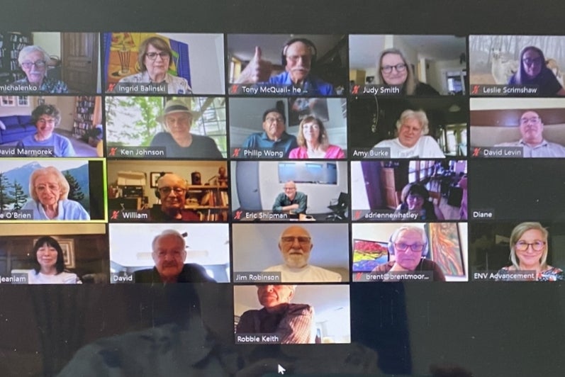 Waterloo Man-Environment class of 1976 Zoom reunion, 2021