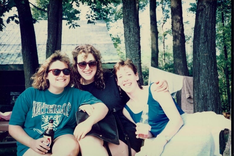 Three planning students, circa 1990