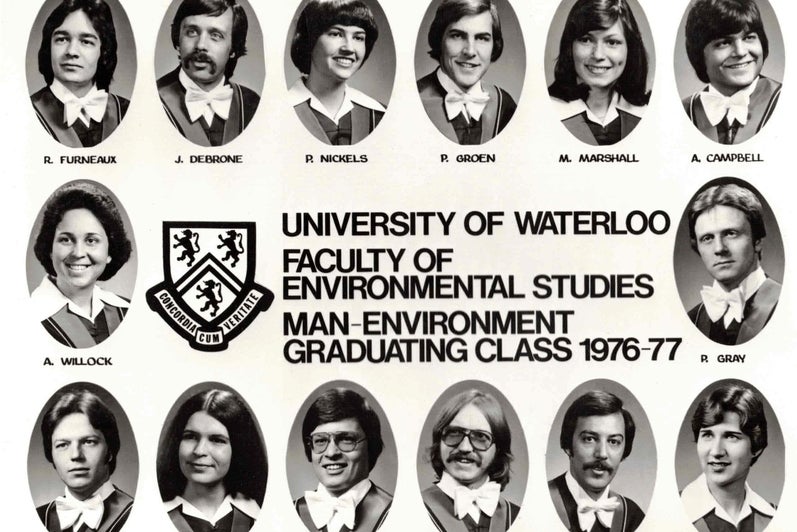 black and white class composite 1976-1977