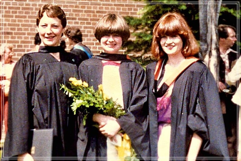 ENV grads in robes circa 1981