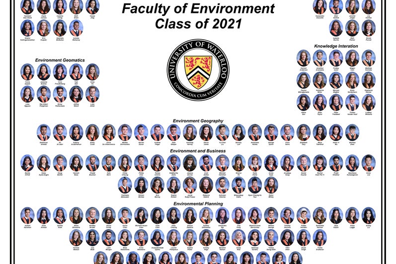 Waterloo class of 2021 graduating class composite