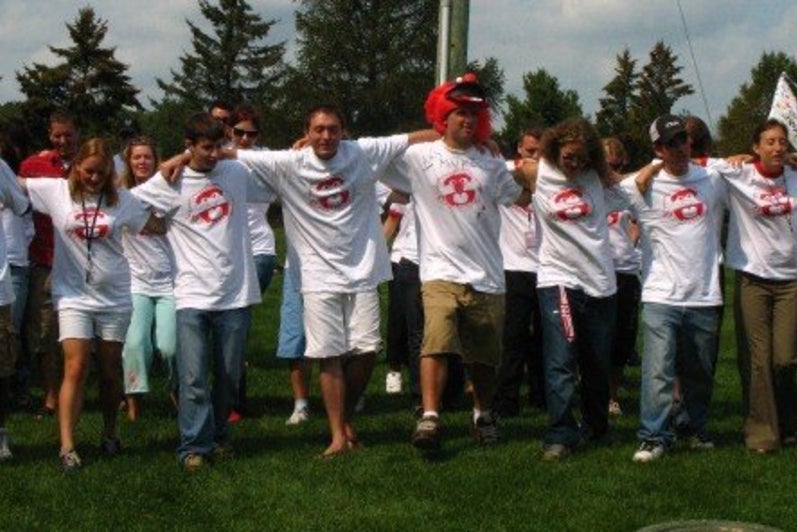 Group photo from Waterloo Environment Orientation 2006