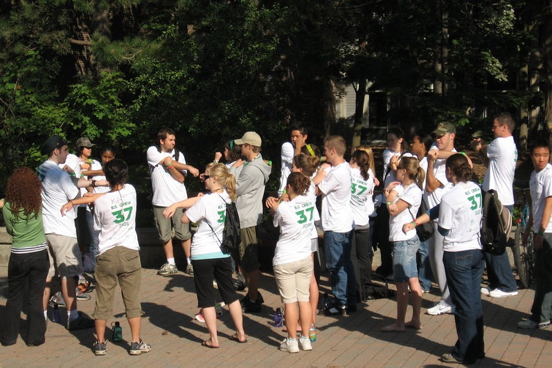 Group photo from Waterloo Environment Orientation 2006