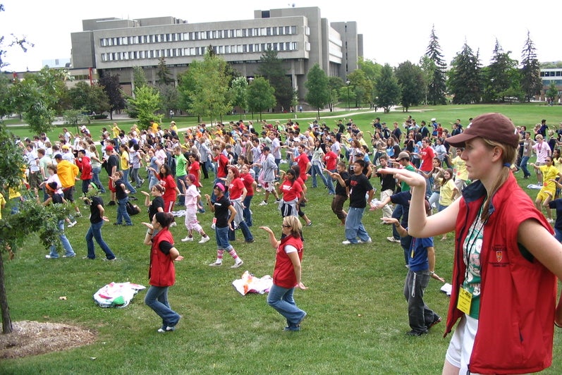 Group photo from Waterloo Environment Orientation 2006