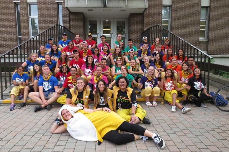Waterloo Environment grads of 2016 at orientation