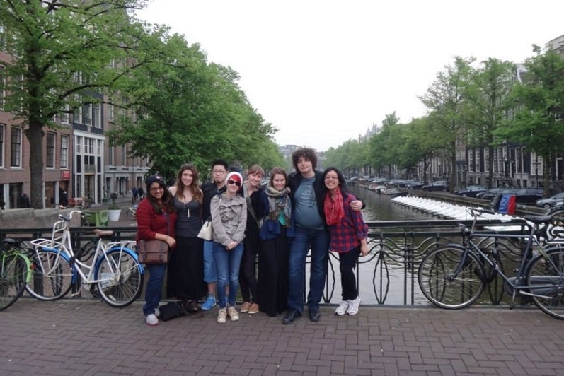 Photo in Amsterdam standing on bridge