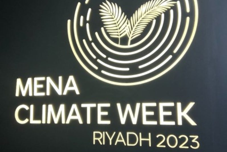 MENA Climate Week Riyadh 2023 logo