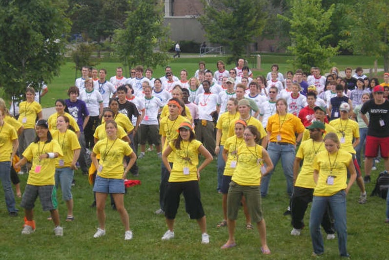 Group photo from Waterloo Environment Orientation 2006